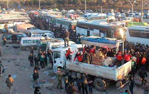 Prosiguen las evacuaciones de Alepo Madaya y Zabadani se unen al plan de evacuaciones en Siria